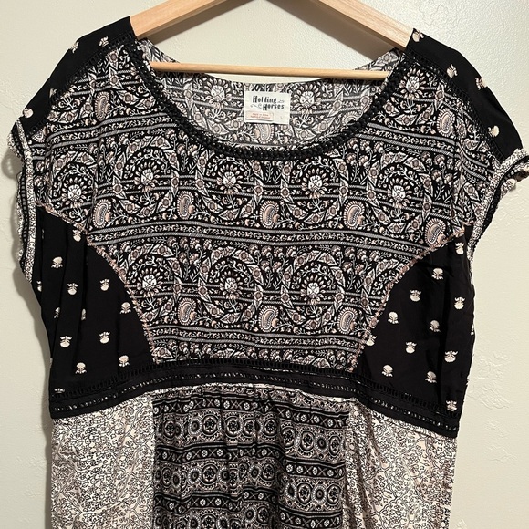 Anthropologie Holding Horses Patterned Women's Dress - Picture 5 of 16